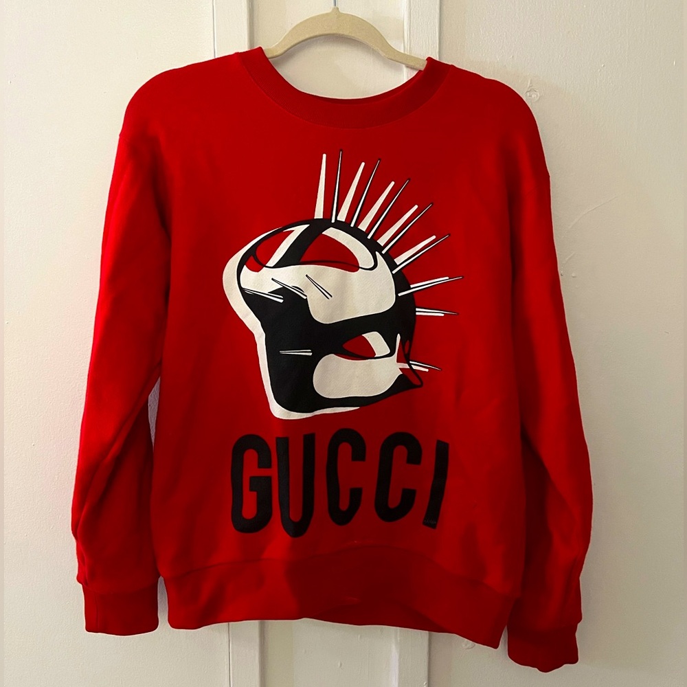 Gucci Red Mask Manifesto Sweatshirt